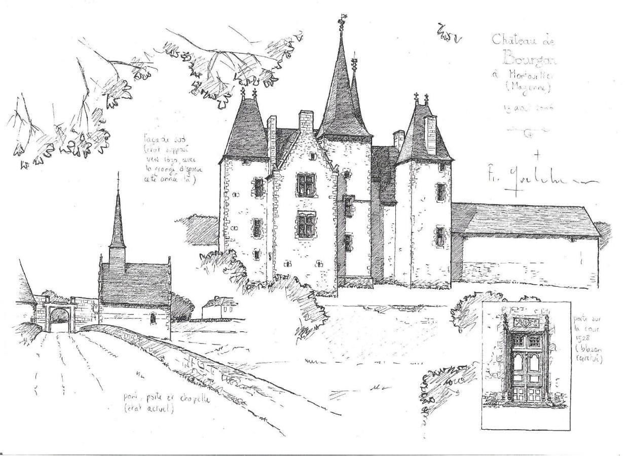 Chateau De Bourgon Montourtier Esterno foto